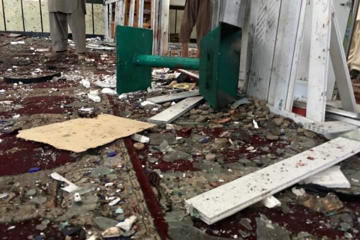 نتیجه تصویری برای داعش انفجار مسجد صاحب الزمان گردیز افغانستان